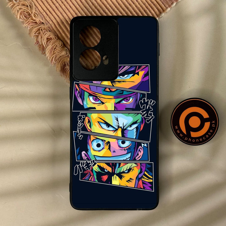 Motorola Edge 2024 - Anime 2.0 Design 8 - Premium Metal Printed Soft Bumper Shock Proof Case