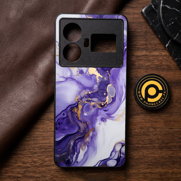 Realme GT 5 - Liquid 2.0 Design 2 - Premium Metal Printed Soft Bumper Shock Proof Case
