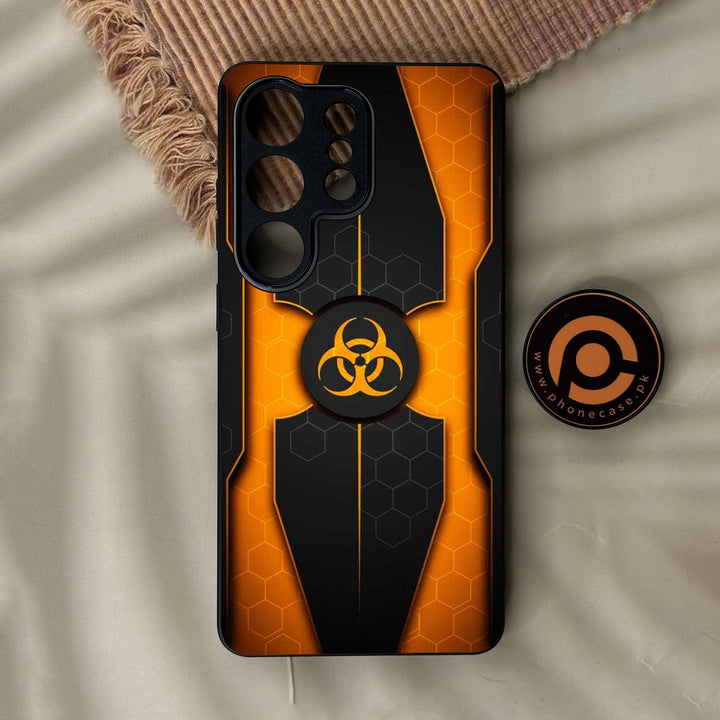 Samsung Galaxy S26 Ultra - Biohazard Design 2 - Premium Metal Printed Soft Bumper Shock Proof Case