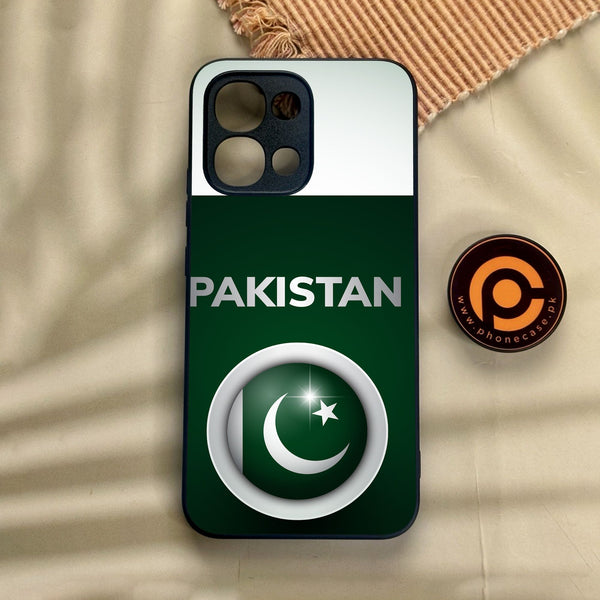 Oppo A6 Pro - Pakistani Flag Design 7 - Premium Metal Printed Soft Bumper Shock Proof Case