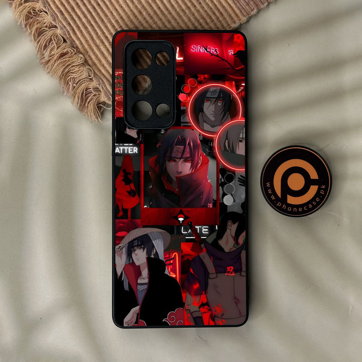 Oppo Reno 6 Pro Plus - Itachi Aesthetic - Premium Metal Printed Soft Bumper Shock Proof Case