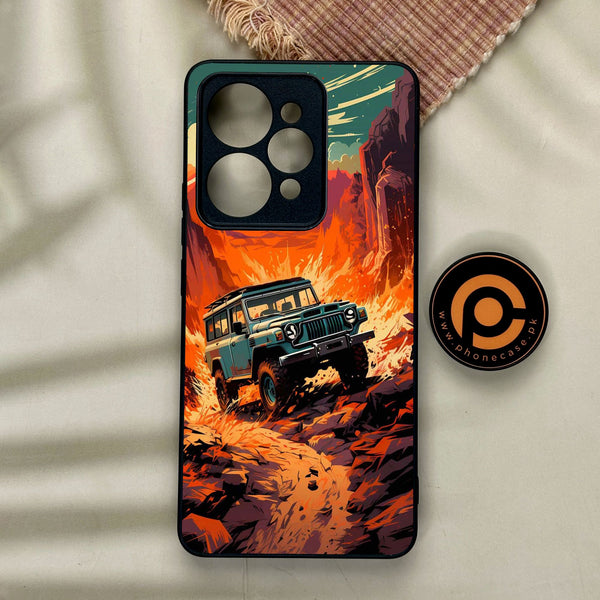 Realme 15 - Jeep Offroad - Premium Metal Printed Soft Bumper Shock Proof Case
