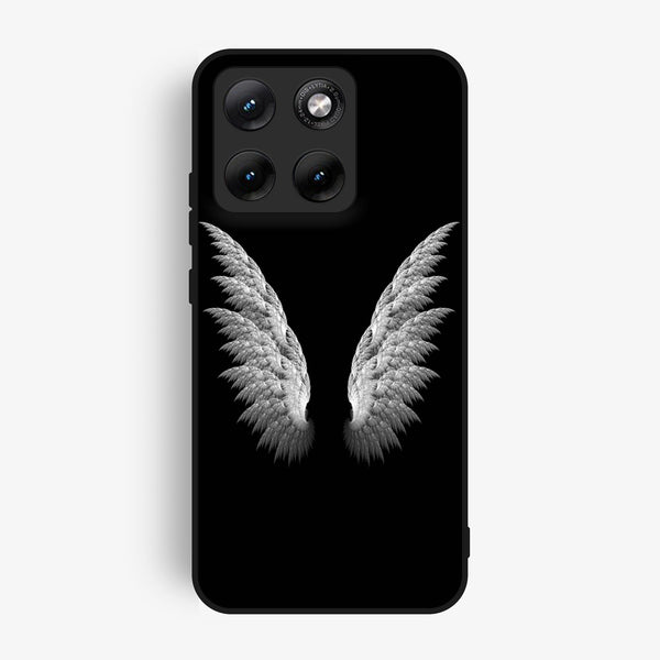 Motorola Edge 70 Fusion Plus - Angel Wings Design 6 - Premium Metal Printed Soft Bumper Shock Proof Case