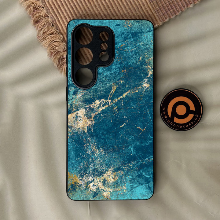 Samsung Galaxy S26 Ultra - Blue 2.0 Design 9 - Premium Metal Printed Soft Bumper Shock Proof Case