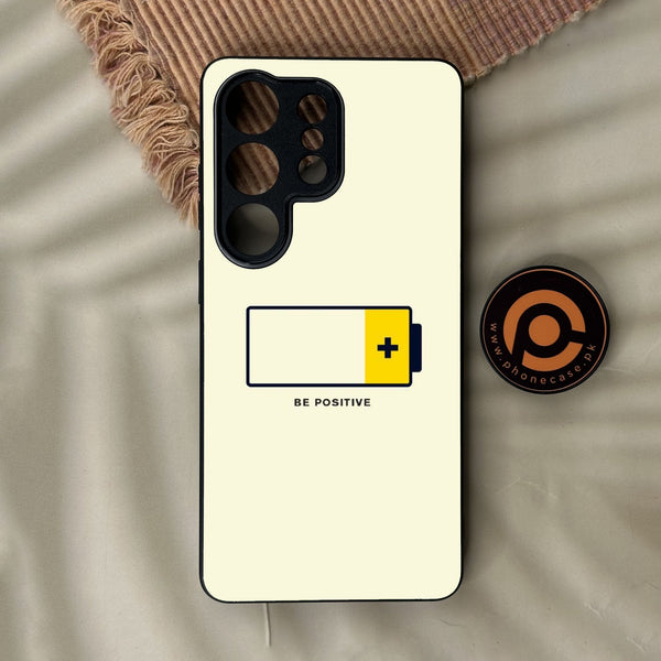 Samsung Galaxy S26 Ultra - Be Positive Design - Premium Metal Printed Soft Bumper Shock Proof Case