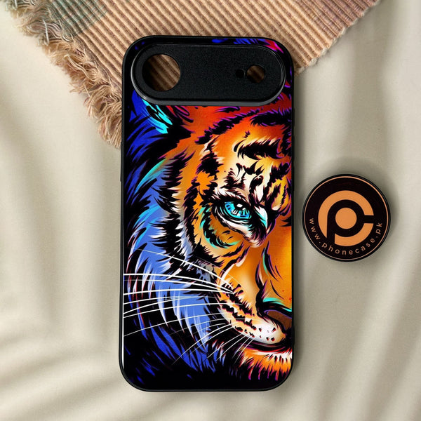 iPhone Air - Tiger Art - Premium Metal Printed Soft Bumper Shock Proof Case