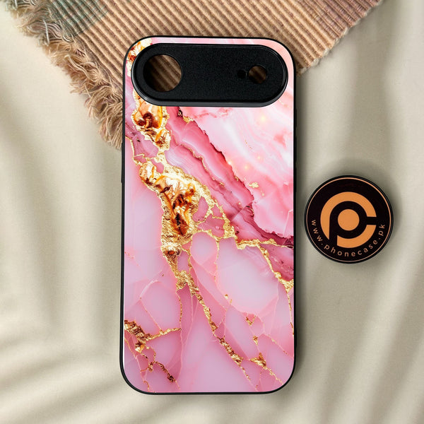 iPhone Air - Pink Marble 2.0 Design 6 - Premium Metal Printed Soft Bumper Shock Proof Case