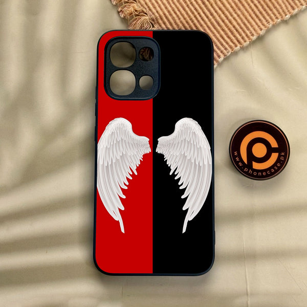 Oppo A6 Pro - Angel 2.0 Design 4 - Premium Metal Printed Soft Bumper Shock Proof Case