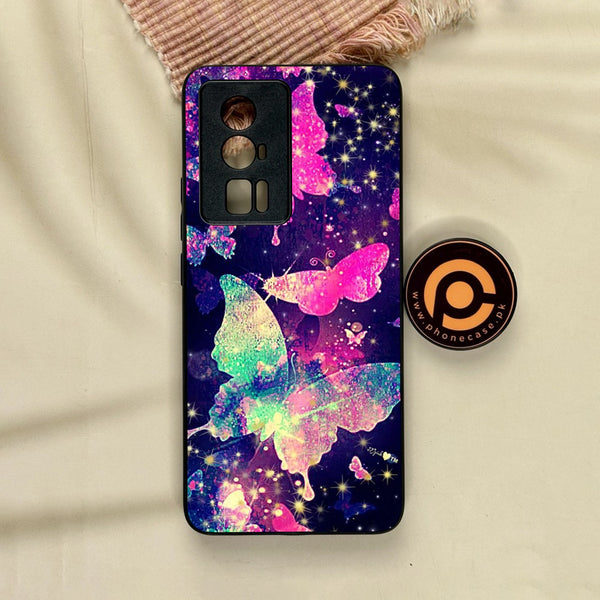 Xiaomi Redmi K60 Pro - Butterflies Design 9 - Premium Metal Printed Soft Bumper Shock Proof Case