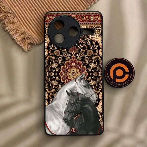 Xiaomi Redmi K80 - Horse Heritage - Premium Metal Printed Soft Bumper Shock Proof Case