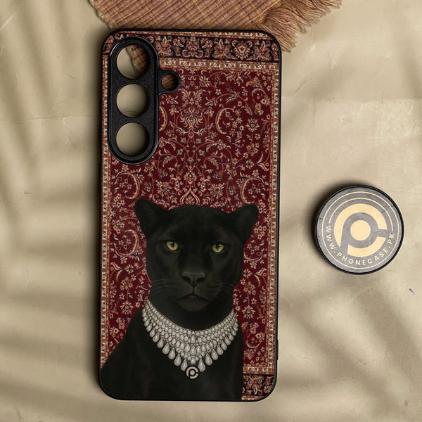 Samsung Galaxy S26 Fe - Black Panther - Premium Metal Printed Soft Bumper Shock Proof Case