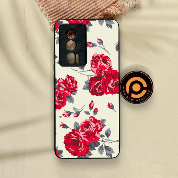 Xiaomi Redmi K60 Pro - Floral Series Design 8 - Premium Metal Printed Soft Bumper Shock Proof Case