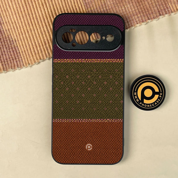 Google Pixel 11 Pro XL - Classic Weave Design 5 - Premium Metal Printed Soft Bumper Shock Proof Case