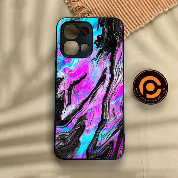 Oppo A6 Pro - Cosmic Inferno - Premium Metal Printed Soft Bumper Shock Proof Case