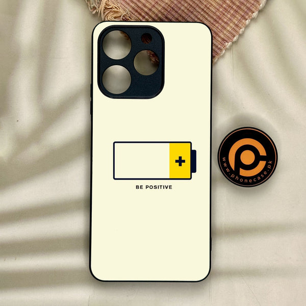 Realme Note 70 - Be Positive Design - Premium Metal Printed Soft Bumper Shock Proof Case