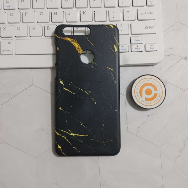 HUAWEI HONOR 8 Classic Golden Black Marble Premium Printed Hard Case  CS-25127