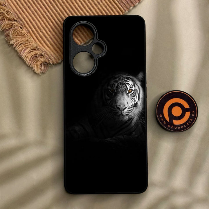 Oneplus Nord CE 3 Lite - Tiger Design 10 - Premium Metal Printed Soft Bumper Shock Proof Case