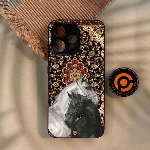 Oppo Reno 15 5G - Horse Heritage - Premium Metal Printed Soft Bumper Shock Proof Case
