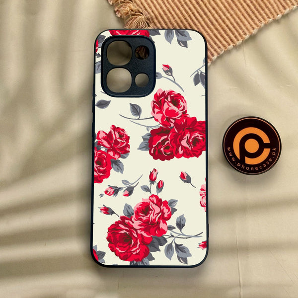 Oppo A6 Pro - Floral Series Design 8 - Premium Metal Printed Soft Bumper Shock Proof Case
