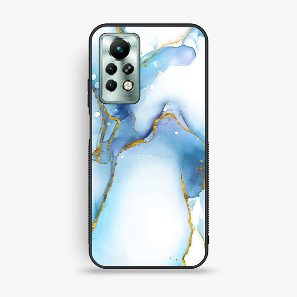 Infinix Note 11 Pro - Blue 2.0 Design 6 - Premium Metal Printed Soft Bumper Shock Proof Case