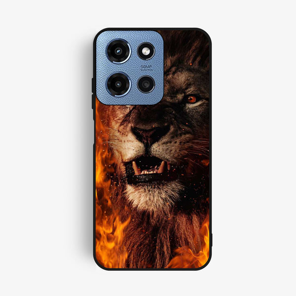 Motorola G Power 2025 - Tiger Design 2 - Premium Metal Printed Soft Bumper Shock Proof Case