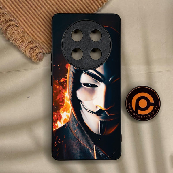 Honor X9c Smart - Anonymous 2.0 Design 6 - Premium Metal Printed Soft Bumper Shock Proof Case