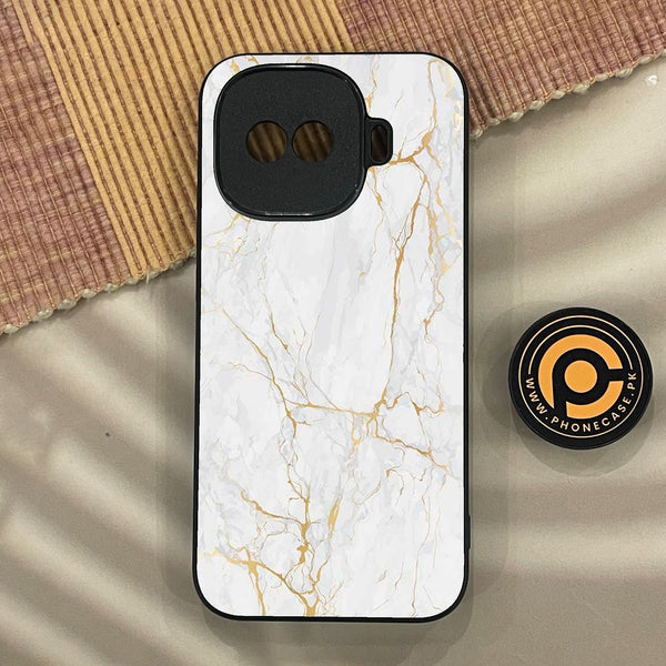 iQoo Z11 Turbo - White Design 8 - Premium Metal Printed Soft Bumper Shock Proof Case