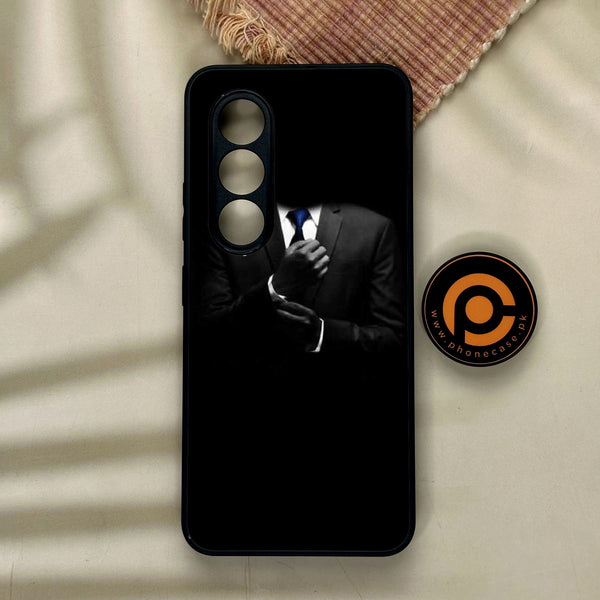 Itel S25 - Black Art Design 1 - Premium Metal Printed Soft Bumper Shock Proof Case