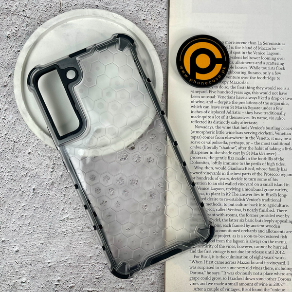 Galaxy S22 Plus Airbag Shockproof Hybrid Armor Honeycomb Transparent Cover