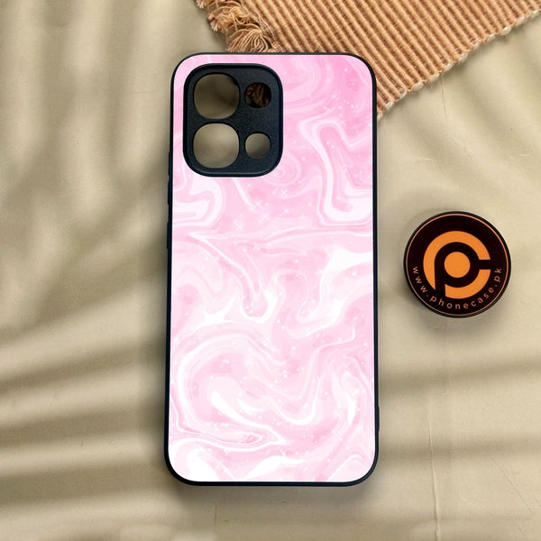Oppo A6 Pro - Pink Design 9 - Premium Metal Printed Soft Bumper Shock Proof Case