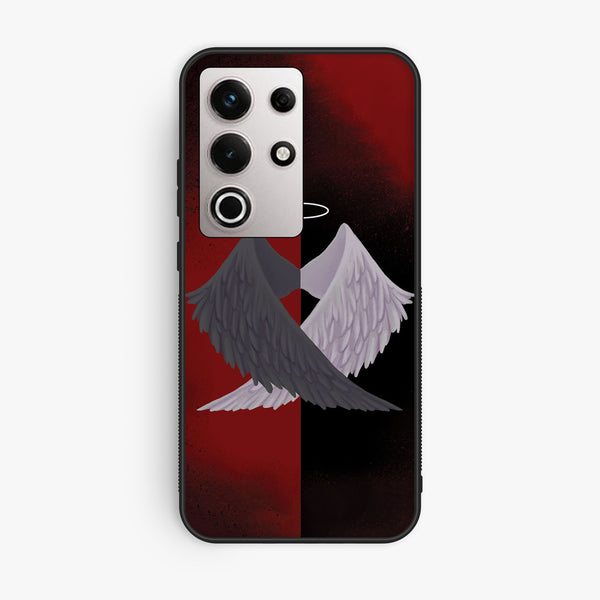 Itel S25 Ultra - Angel 2.0 Design 7 - Premium Metal Printed Soft Bumper Shock Proof Case