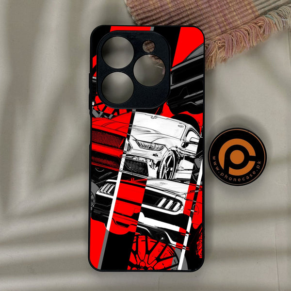 Infinix Smart 10 HD - Racing Series 2.0 Design 6 - Premium Metal Printed Soft Bumper Shock Proof Case