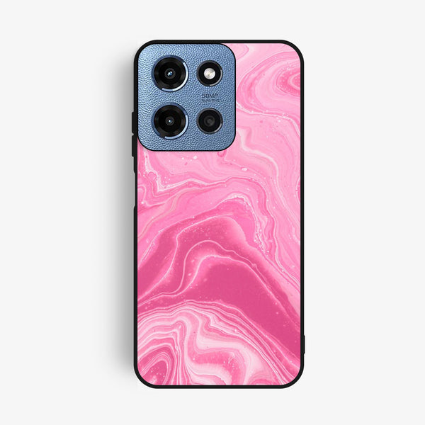 Motorola G Power 2025 - Pink Design 3 - Premium Metal Printed Soft Bumper Shock Proof Case