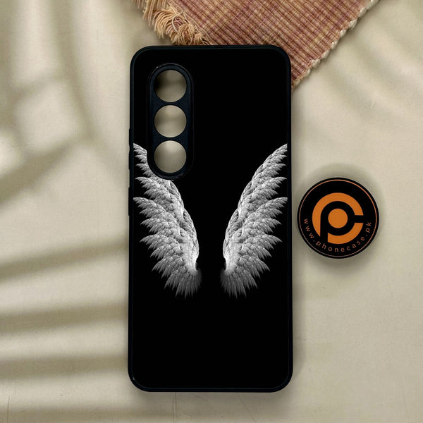 Itel S25 - Angel Wings Design 6 - Premium Metal Printed Soft Bumper Shock Proof Case