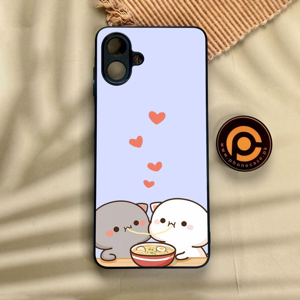 Samsung Galaxy A07 - Cute Bubu Dudu Design 10 - Premium Metal Printed Soft Bumper Shock Proof Case