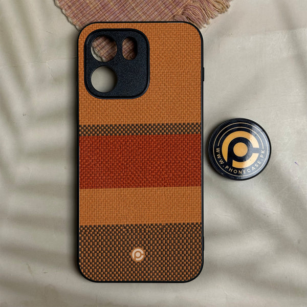 Oneplus Nord Ce 6 - Classic Weave Design 3 - Premium Metal Printed Soft Bumper Shock Proof Case