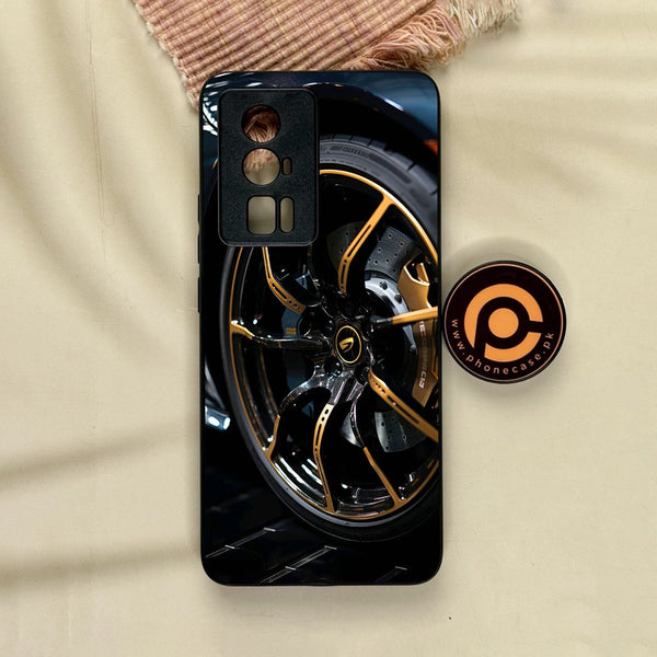 Xiaomi Redmi K60 Pro - Racing Car Red Blade Rim - Premium Metal Printed Soft Bumper Shock Proof Case