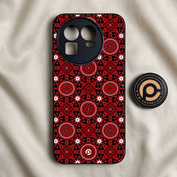 Realme GT 8 - Ajrak Design 6 - Premium Metal Printed Soft Bumper Shock Proof Case