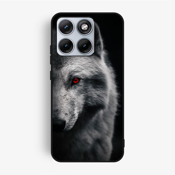 Motorola Edge 70 Fusion - Wolf Design 10 - Premium Metal Printed Soft Bumper Shock Proof Case