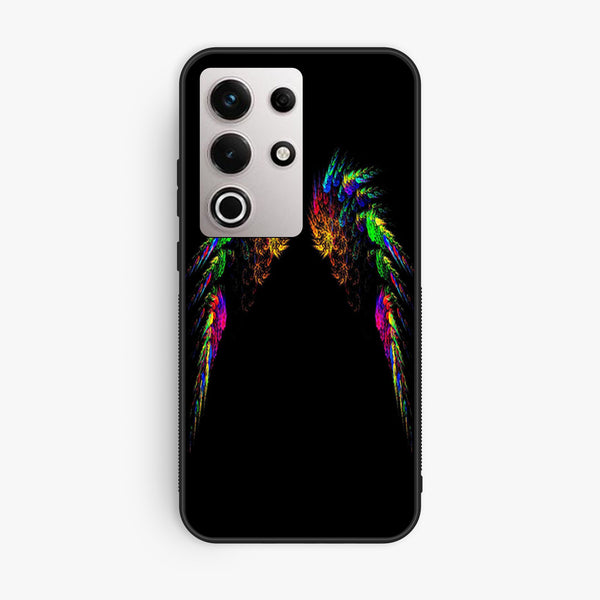 Itel S25 Ultra - Angel Wings Design 10 - Premium Metal Printed Soft Bumper Shock Proof Case