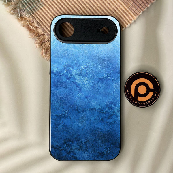 iPhone Air - Blue Marble Design 2 - Premium Metal Printed Soft Bumper Shock Proof Case