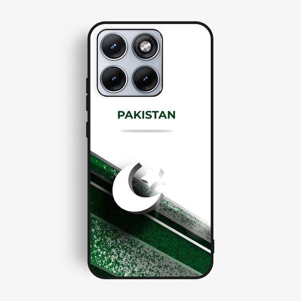Motorola Edge 70 Fusion - Pakistani Flag Design 10 - Premium Metal Printed Soft Bumper Shock Proof Case