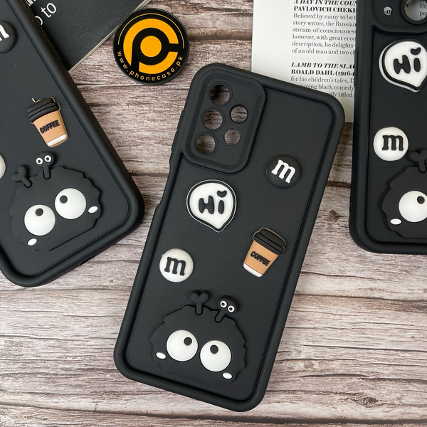 Galaxy A13 4G Cute 3D Briquette m&m icons Liquid silicon Case