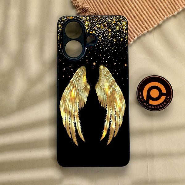 Vivo V60 Lite  - Angel Wings Design 1 - Premium Metal Printed Soft Bumper Shock Proof Case