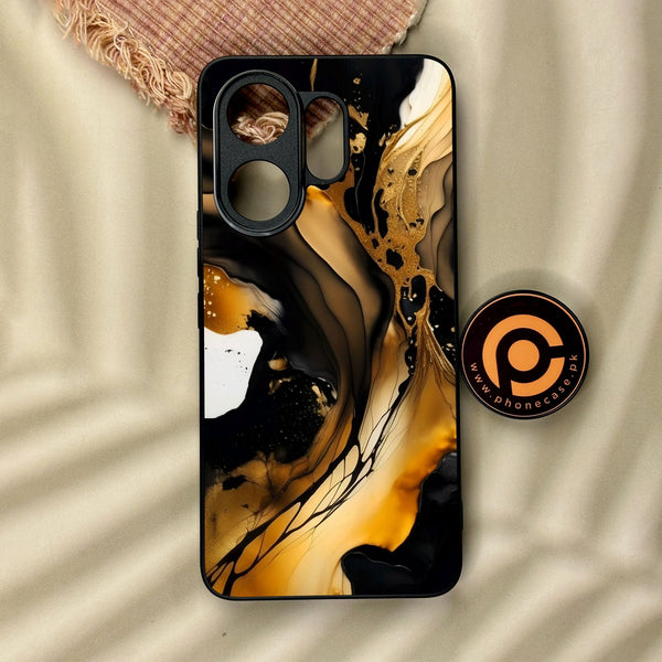 Vivo V60 - Liquid Design 10 - Premium Metal Printed Soft Bumper Shock Proof Case