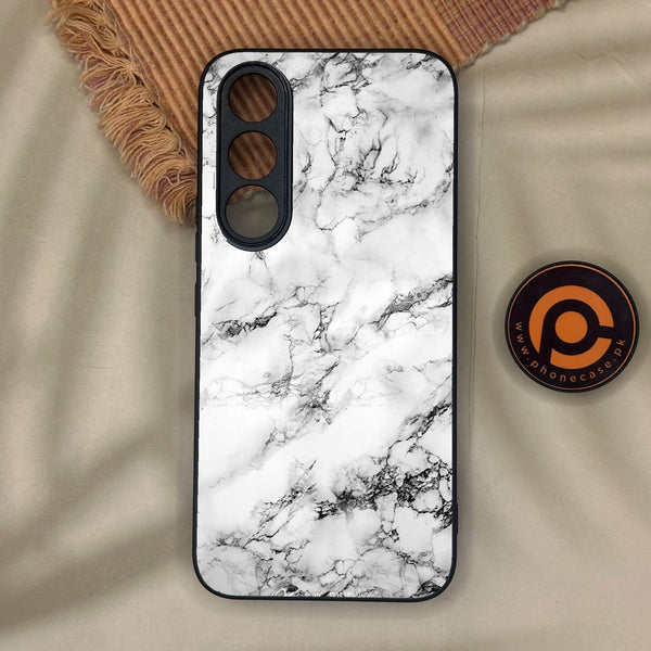 Vivo V70 FE - White Design 7 - Premium Metal Printed Soft Bumper Shock Proof Case