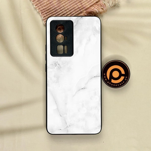 Xiaomi Redmi K60 Pro - White Design 5 - Premium Metal Printed Soft Bumper Shock Proof Case