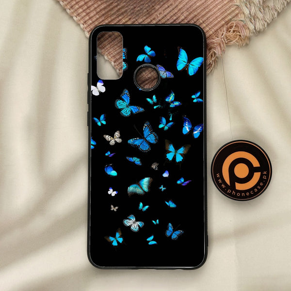 Honor 9X Lite - Butterflies Design 4 - Premium Metal Printed Soft Bumper Shock Proof Case