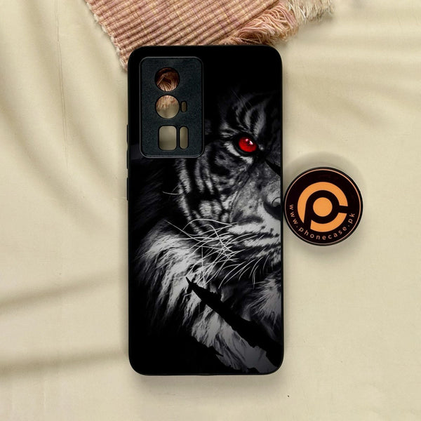 Xiaomi Redmi K60 Pro - Tiger Design 7 - Premium Metal Printed Soft Bumper Shock Proof Case