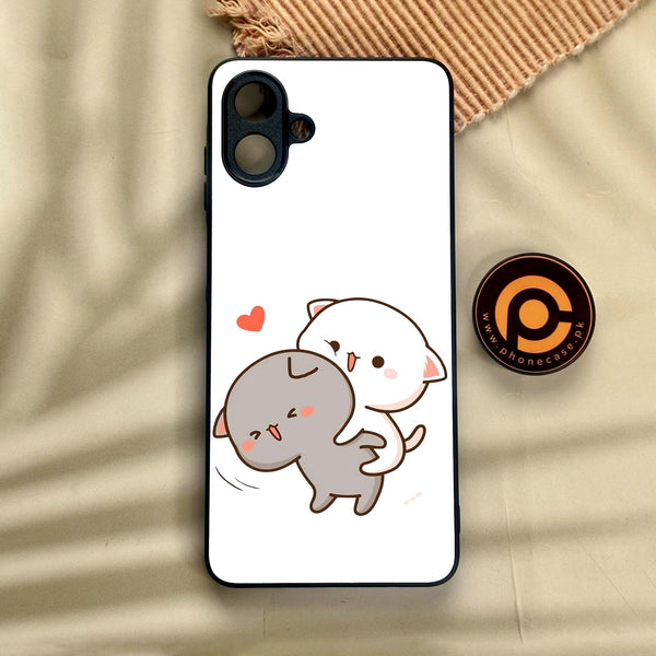 Samsung Galaxy A07 - Cute Bubu Dudu Design 4 - Premium Metal Printed Soft Bumper Shock Proof Case